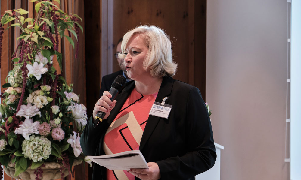 Sabine Brase stellt das von der Jury lobend erwähnte Projekt 