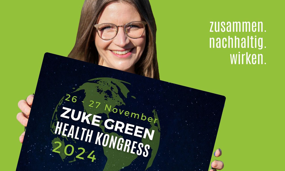 Nicole Krojer organisiert den ZUKE Green Health Kongress und betreut die Aktivitäten der ZUKE Green-Community. Bild: ZUKE