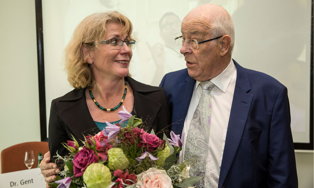 Verleihung des Lohfert-Preises 2016 - Preisträgerin Dr. Pia Heußner und Christoph Lohfert
